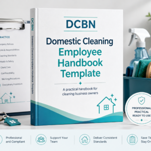 Domestic Cleaning Employee Handbook Template